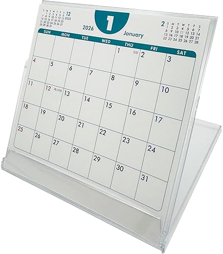 Amazon | CDケースサイズ卓上カレンダー（ポップカラー